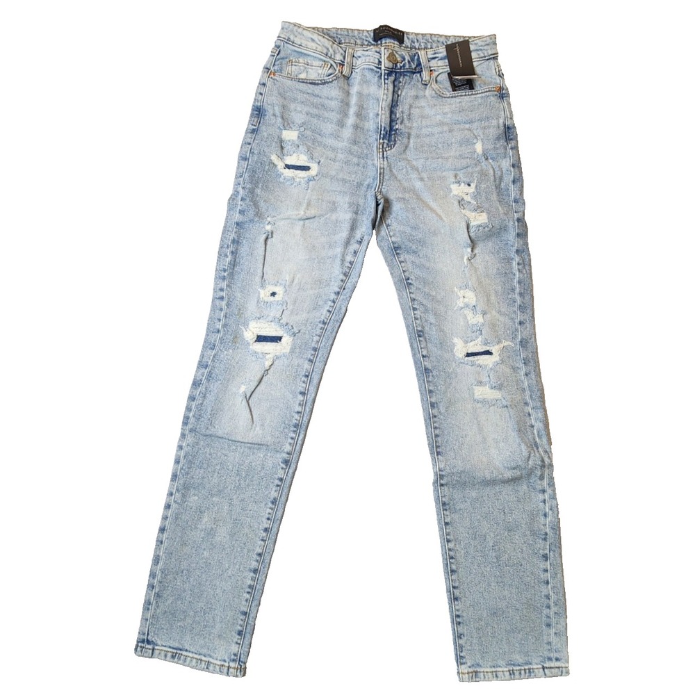 No Boundaries Men's Distressed Slim Fit Jeans 30x32